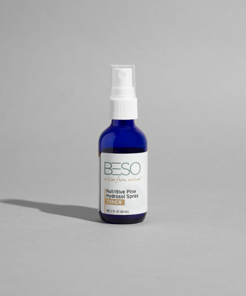 BESO Hydrating Toner bottle to prep skin for better absorption of pine-powered serums and treatments